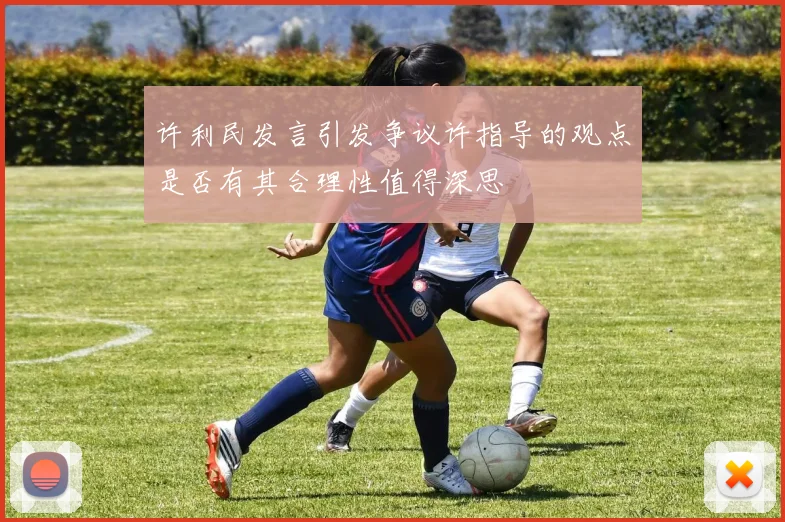 许利民发言引发争议许指导的观点是否有其合理性值得深思